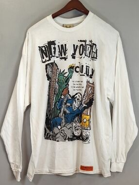 Brand X Punk NYC Graphic Long Sleeve Shirt , NWT Size M